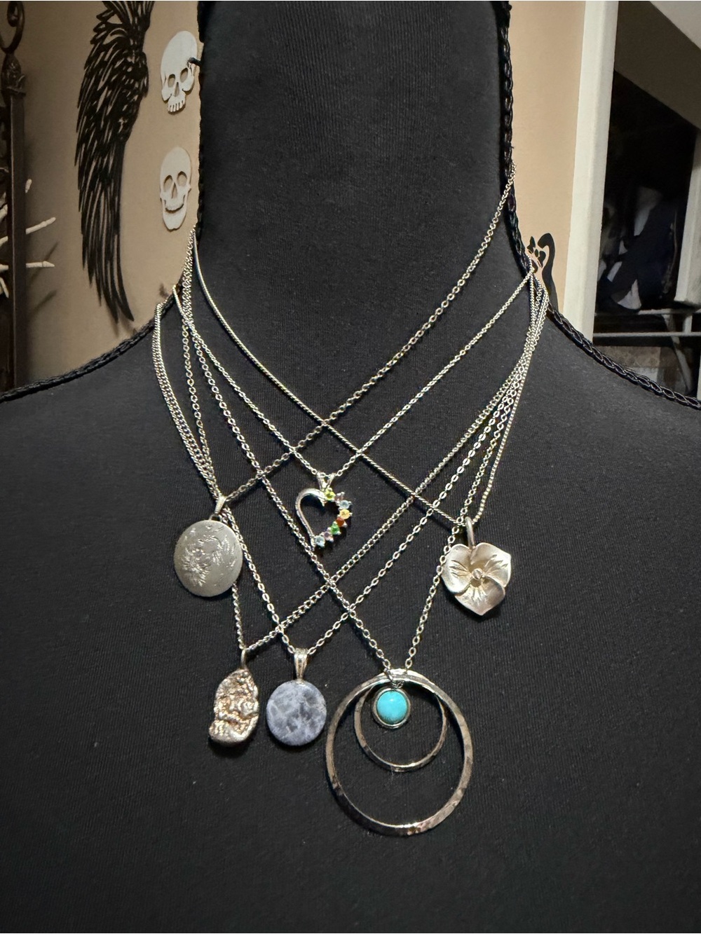 JEWELRY BUNDLE #25 
6 pcs Sterling and Pewter